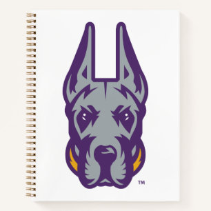 Universität Albany Great Dane Mascot Head Notizblock