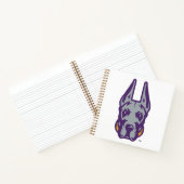 Universität Albany Great Dane Mascot Head Notizblock (Innenseite)