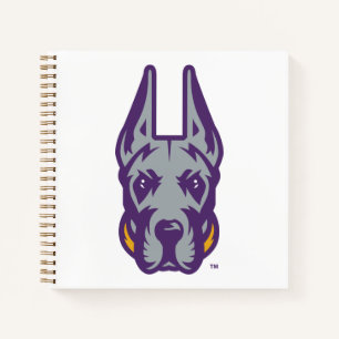 Universität Albany Great Dane Mascot Head Notizblock