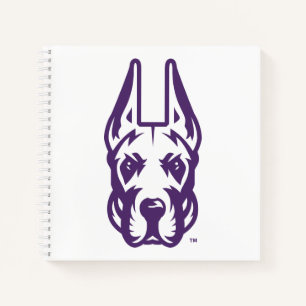 Universität Albany Great Dane Mascot Head Notizblock