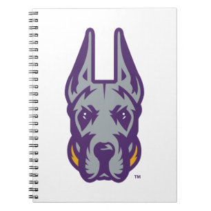 Universität Albany Great Dane Mascot Head Notizblock