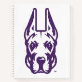Universität Albany Great Dane Mascot Head Notizblock (Vorderseite)