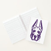 Universität Albany Great Dane Mascot Head Notizblock (Innenseite)