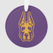 Universität Albany Great Dane Mascot Head Ornament (Vorderseite)
