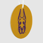 Universität Albany Great Dane Mascot Head Ornament (Vorderseite)