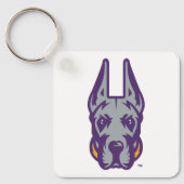 Universität Albany Great Dane Mascot Head Schlüsselanhänger (Vorderseite)