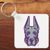 Universität Albany Great Dane Mascot Head Schlüsselanhänger (Vorderseite)