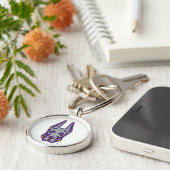 Universität Albany Great Dane Mascot Head Schlüsselanhänger (Seite)