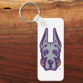 Universität Albany Great Dane Mascot Head Schlüsselanhänger (Vorderseite)