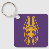 Universität Albany Great Dane Mascot Head Schlüsselanhänger (Vorderseite)