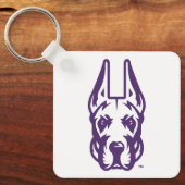 Universität Albany Great Dane Mascot Head Schlüsselanhänger (Vorderseite)
