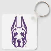 Universität Albany Great Dane Mascot Head Schlüsselanhänger (Rückseite)