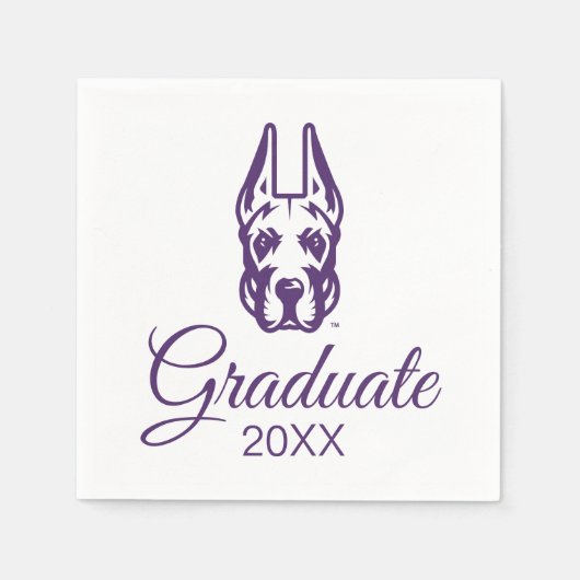 Universität Albany Great Dane Mascot Head Serviette (Vorderseite)