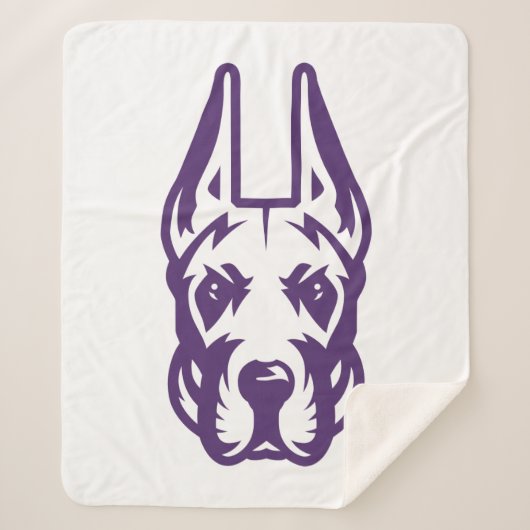 Universität Albany Great Dane Mascot Head Sherpadecke (Vorderseite)