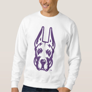 Universität Albany Great Dane Mascot Head Sweatshirt