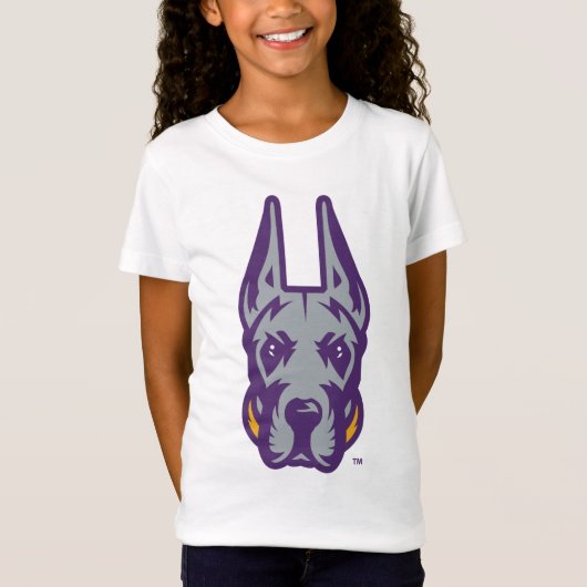 Universität Albany Great Dane Mascot Head T-Shirt (Vorderseite)