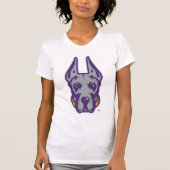Universität Albany Great Dane Mascot Head T-Shirt (Vorderseite)