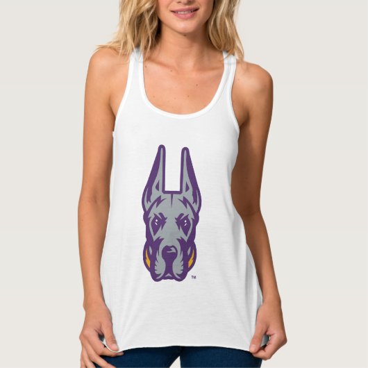 Universität Albany Great Dane Mascot Head Tank Top (Vorderseite)