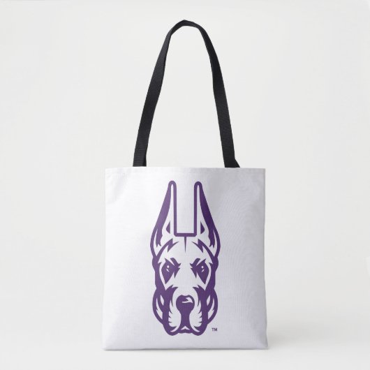 Universität Albany Great Dane Mascot Head Tasche (Vorderseite)