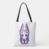 Universität Albany Great Dane Mascot Head Tasche (Rückseite)