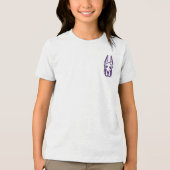 Universität Albany Great Dane Mascot Head Tri-Blend Shirt (Vorderseite)
