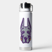 Universität Albany Great Dane Mascot Head Trinkflasche (Hinten)