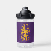 Universität Albany Great Dane Mascot Head Trinkflasche (Rückseite)