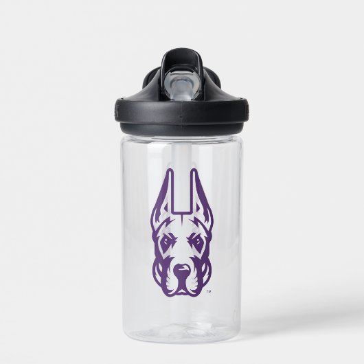 Universität Albany Great Dane Mascot Head Trinkflasche (Vorne)