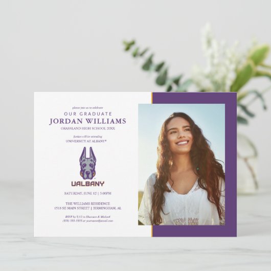 Universität Albany Great Danes Ankündigung (Stehend Vorderseite)