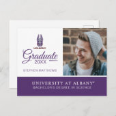 Universität Albany Great Danes Ankündigungspostkarte (Vorne/Hinten)