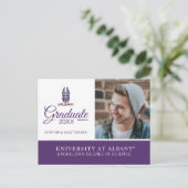 Universität Albany Great Danes Ankündigungspostkarte (Stehend Vorderseite)