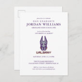 Universität Albany Great Danes Ankündigungspostkarte (Vorne/Hinten)