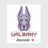 Universität Albany Great Danes Aufkleber (Blatt)