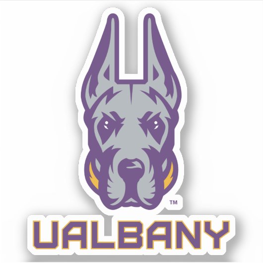 Universität Albany Great Danes Aufkleber (Vorderseite)