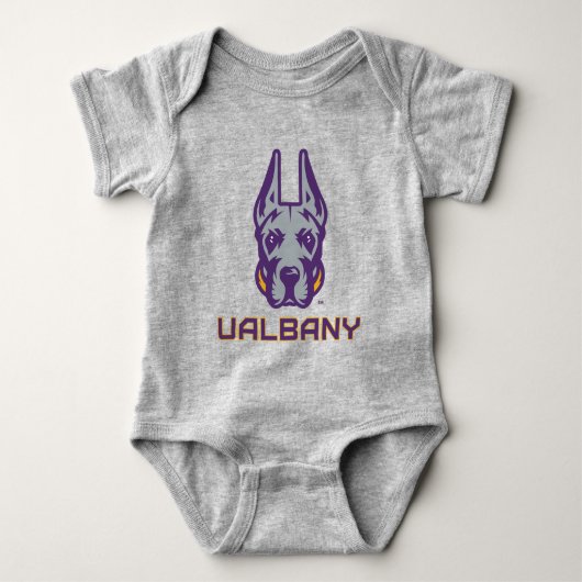 Universität Albany Great Danes Baby Strampler (Vorderseite)