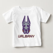 Universität Albany Great Danes Baby T-shirt (Vorderseite)