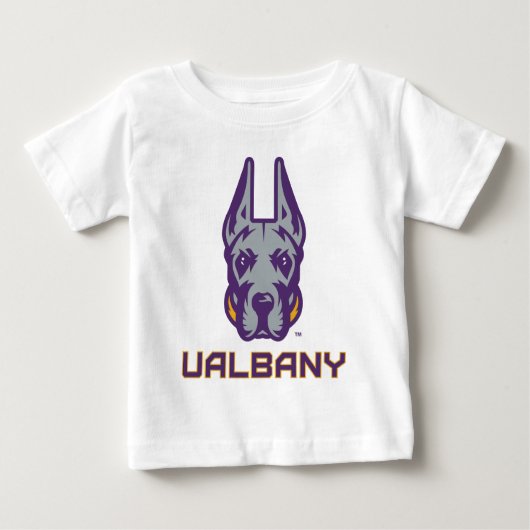 Universität Albany Great Danes Baby T-shirt (Vorderseite)