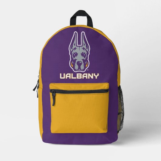 Universität Albany Great Danes Bedruckter Rucksack (Vorderseite)