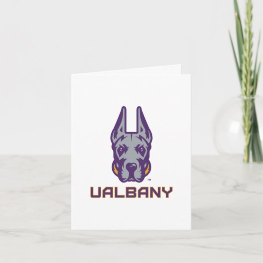 Universität Albany Great Danes Dankeskarte (Vorderseite)