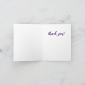 Universität Albany Great Danes Dankeskarte (Innenseite)