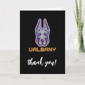 Universität Albany Great Danes Dankeskarte (Vorderseite)