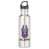 Universität Albany Great Danes Edelstahlflasche (Vorderseite)