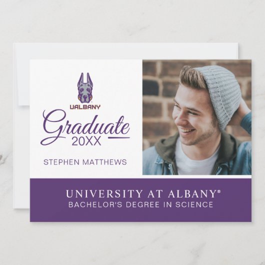 Universität Albany Great Danes Einladung (Vorderseite)