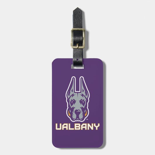 Universität Albany Great Danes Gepäckanhänger (Vorderseite vertikal)