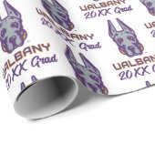 Universität Albany Great Danes Geschenkpapier (Rolleneckpunkt)