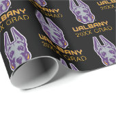 Universität Albany Great Danes Geschenkpapier (Rolleneckpunkt)