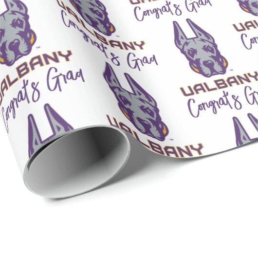 Universität Albany Great Danes Geschenkpapier (Rolleneckpunkt)
