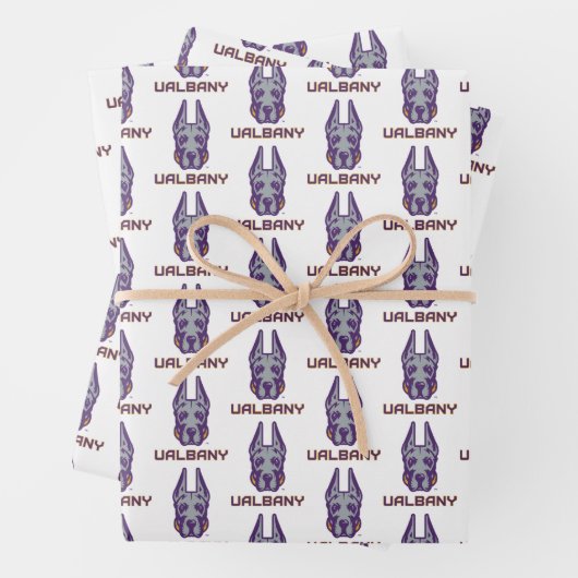 Universität Albany Great Danes Geschenkpapier Set (Beispiel)