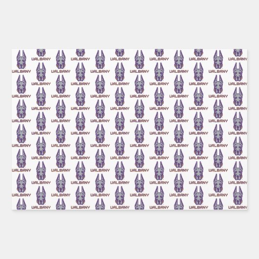 Universität Albany Great Danes Geschenkpapier Set (Vorderseite)