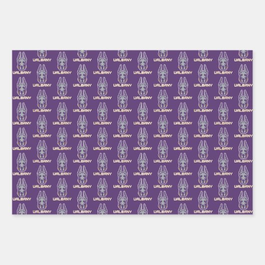 Universität Albany Great Danes Geschenkpapier Set (Vorderseite 3)